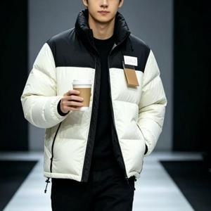 Chaquetas Originales para <span class=keywords><strong>Hombre</strong></span>, de Alta Calidad, con Relleno de Plumón, Cálidas, Térmicas, Transpirables, con Capucha y Forro Polar, Protegen la Cara - Product Image 2