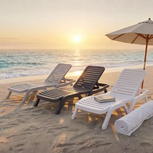 Sillas de playa apilables de fábrica, sillas resistentes para uso comercial, muebles de exterior para hoteles, precio al por mayor. - Product Image 3