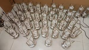 Золотая перезаряжаемая сенсорная Настольная лампа с регулируемой яркостью, оптовая продажа, переносная Ночная лампа для столовой - Product Image 6