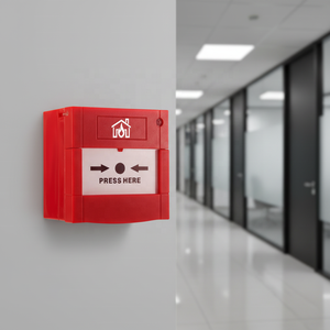 Alarme incendie stroboscopique homologuée CE, réseau TCP, 10-30V, bouton de déverrouillage de porte d'urgence ABS, clé de réinitialisation jusqu'à 10m - Product Image 5