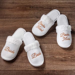 Slipper <span class=keywords><strong>sposa</strong></span> soffice <span class=keywords><strong>pantofole</strong></span> <span class=keywords><strong>da</strong></span> casa per le donne scarpe <span class=keywords><strong>da</strong></span> <span class=keywords><strong>sposa</strong></span> per la <span class=keywords><strong>sposa</strong></span> <span class=keywords><strong>sposa</strong></span> appartamento tribù damigella d'onore proposta scatola - Product Image 3