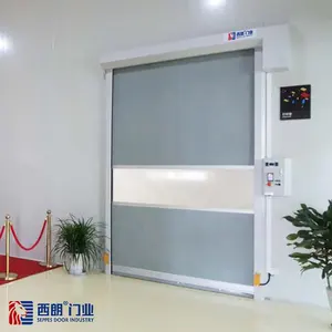 Industrial PVC Fabric High Speed Performance Automatic Fast Quick Roller Shutter Door For Factory