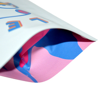 Emballage personnalisé d'ours gommeux de bonbons comestibles en plastique pour stratification Pochette debout givrée à fermeture éclair Sac en mylar avec fermeture à glissière