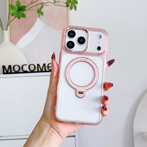 Funda Transparente Brillante de Acrílico para Teléfono con Soporte Giratorio de 360 Grados para iPhone 17 Pro Max, Funda Protectora Antigolpes para iPhone 17 - Product Image 5