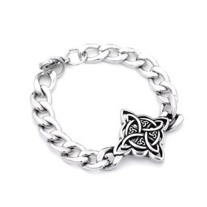 Pulsera Vikinga de Acero Inoxidable con Nudo Celta, Estilo Cubano, para Hombre, Sólida, Duradera, Retro, Gótica, de Alta Calidad, Regalo de Metal Pesado - Product Image 6