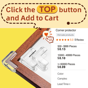 Protection d'angle et <span class=keywords><strong>de</strong></span> bord <span class=keywords><strong>de</strong></span> <span class=keywords><strong>table</strong></span> en silicone, pare-chocs <span class=keywords><strong>de</strong></span> sécurité pour bébés, protection d'angle en plastique - Product Image 6