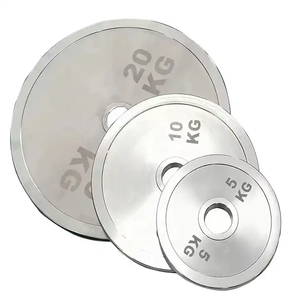 Disques en acier chromé électrolytique pour musculation, haltérophilie, fitness, entraînement de force, plaques de poids pour barre d'haltérophilie - Product Image 1