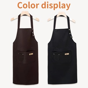 ผ้ากันเปื้อน DIY ร้านค้าสั่งทำโลโก้และข้อความบริษัท ผ้ากันเปื้อนสำหรับใช้ในบ้าน ร้านปิ้งย่าง ร้านอาหาร บาร์ คาเฟ่ ร้านเสริมสวย ร้านทำเล็บ สตูดิโอ ชุดยูนิฟอร์ม ซักได้ - Product Image 2