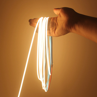 Bandes lumineuses LED COB étroites de 4 mm, DC12V/24V, 480 LED, blanc chaud, blanc froid, barre lumineuse LED flexible pour la décoration de voiture, de mur et de pièce