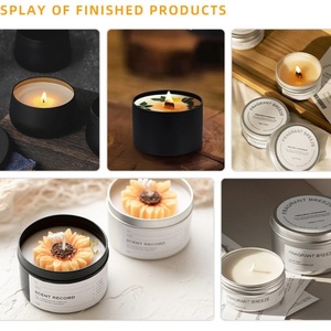 Wholesale Candle Tin Jar With <b>Lids</b> 4 oz Customized Laster Logo Metal Gold Candle Vessel <b>Decor</b> Packaging Empty Candle Containers - Product Image 6
