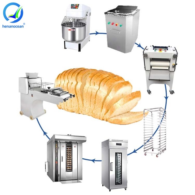 OCEAN Professional Complete Baking Equipment Bakery Full Automatic Small Loaf Bread Maker Machine for Sale