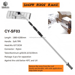 Rastrillo para Nieve Tipo Pala de 20 Pies, Superventas, Equipado con Mango Telescópico de Aluminio para un Fácil Manejo de la Nieve en Alturas - Product Image 1