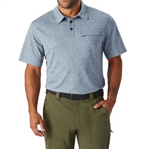 Venta al por mayor de alta calidad de los hombres Polo camisa 100% de algodón liso de manga corta Camisa Slim Fit Blank Boy's Gym Fitness Polo Shirts - Product Image 1