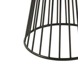 Precio barato al por mayor de <span class=keywords><strong>muebles</strong></span> para <span class=keywords><strong>el</strong></span> hogar acento de alambre de metal mesa de café redonda/Red de mesa de café de base - Product Image 3
