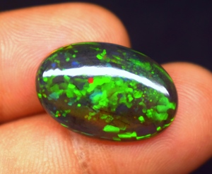 Opale d'Éthiopie naturelle cabochon, multicolore, pierre précieuse en vrac pour la fabrication de bijoux, 5,6 CT, 20,5x13,9x4,1 mm - Product Image 1
