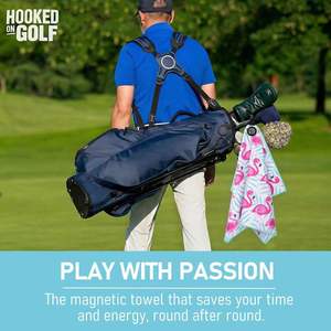 Serviettes de golf professionnelles à séchage rapide, personnalisées, en microfibre, à structure gaufrée, avec clip magnétique puissant, serviette de golf pour caddie - Product Image 6