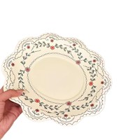 Franse stijl hoogwaardig wegwerpbaar keramisch porseleinen servies, lichte luxe fruitmotief, aanpasbaar huishoudelijk soep servies