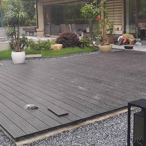 Plancher de terrasse en composite bois-plastique SHENGCHENG, revêtement de sol en relief 3D, planches de sol extérieures en WPC - Product Image 5