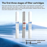 Purificateur d'eau RO industriel et commercial autonettoyant pour hôtels, 200GPD 400GPD 800GPD, 4 étapes de filtration, surveillance TDS, gain de place