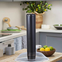 Scelleuse sous vide portable mini à main avec 6 sacs, rechargeable par type-C, pour la conservation des aliments secs et humides, pour un usage domestique et extérieur