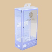 Boîte d'emballage personnalisée transparente rotative pour outils de coiffure et de maquillage, matériaux recyclés PP/PVC, compatible avec les fers à friser