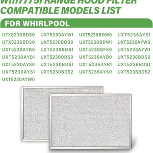 <b>Range</b> Hood Oil Filter W11177751 438x294x9mm Stainless Steel Embedded High Compatibility Part For Whirlpool - Product Image 4