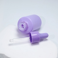 Stokta 30ml Pembe Mavi Amber Cam Damlalıklı Şişe Cilt Bakım Serumu ve Esansiyel Yağ İçin