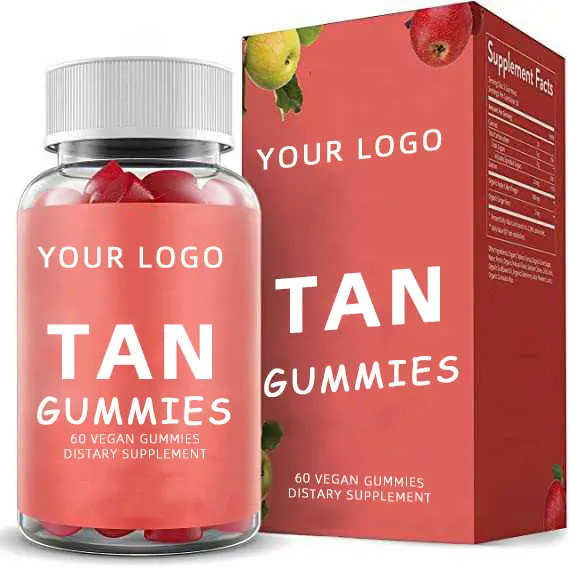 Oem Fabriekslevering Private Label Skin Tanning Zelfbruinende Gummies Gummies Tanning