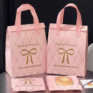 Sac à emporter réutilisable personnalisé, sac isotherme, sac à main non tissé, intérieur en aluminium, scellé, imperméable pour sac d'emballage - Product Image 6