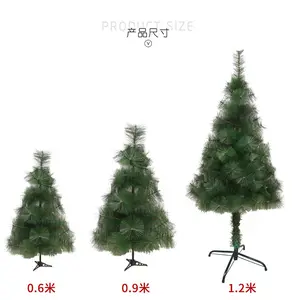 High Quality PVC Pine Needle Mixed Decorative PVC Christmas Tree Artifical Handmade Xmas Tree