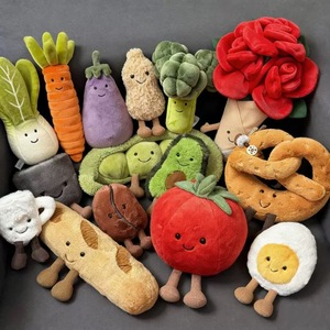Peluches <span class=keywords><strong>de</strong></span> Comida Divertidos con Logotipo Personalizado al por Mayor, Juguetes <span class=keywords><strong>de</strong></span> Peluche Creativos <span class=keywords><strong>de</strong></span> la Serie Vegetal, Regalos Promocionales al por Mayor para Niños - Product Image 1