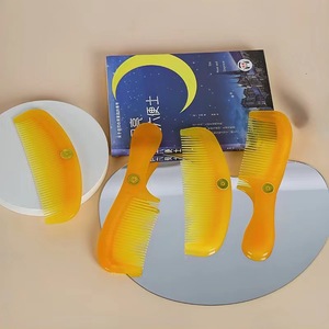 Yellow Plastic Hair <b>Comb</b> Large Size Lightweight Home Use - Product Image 2