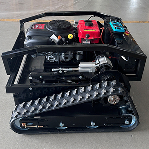 מכירה חם 196cc חשמלי שלט רחוק דשא דשא מכסחת תעשייתי כיתה אפס סיבוב גן רובוט גומי מסלול מחיר תחרותי - Product Image 5