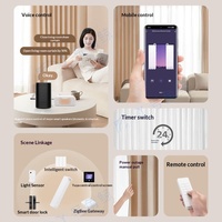 Motor Eléctrico Inteligente para Cortinas Graffiti con ZigBee, Control por Aplicación, Apertura y Cierre Automático, Silencioso, Compatible con Tmall