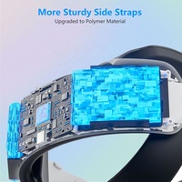 Kualitas Terbaik 12000mAh pengisian tali kepala aksesoris VR untuk logam Quest 3 /Quest 3S Headset VR
