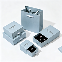 Boîte à bijoux de voyage miniature de luxe avec logo personnalisé, organiseur de bijoux, mini étui à bijoux pour bagues, boucles d'oreilles, emballage en papier écologique