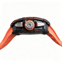 Montre mécanique de sport de luxe RM11-03 avec réserve de marche, boîtier en acier inoxydable et fibre de carbone, bracelet en caoutchouc - Vente en gros usine