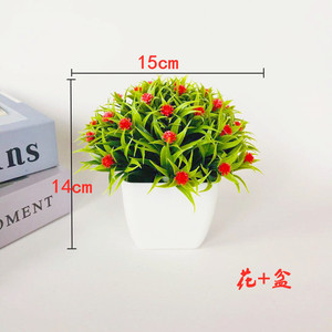 Planta Artificial de Baby's Breath Qi Xing de 14 cm en Maceta, Decoración para el Hogar, Flores Artificiales de Plástico - Product Image 1