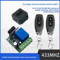 Interruptor de Control Remoto Inalámbrico de 433 MHz, Módulo de Control de Acceso de un Solo Canal, CC 5-60V, IP42 -10 55, Reloj Temporizador, Control de Entrada