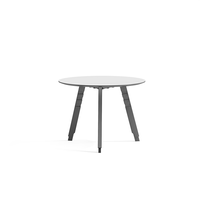 Table de négociation de conférence en bois fait à la main pour la maison ou le bureau Bureau rond blanc minimaliste moderne