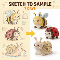 Peluche insecte personnalisée de haute qualité OEM ODM, adorable poupée insecte en peluche pour la promotion de marque, cadeau pour enfants et boutique de souvenirs