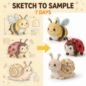 Peluche insecte personnalisée de haute qualité OEM ODM, adorable poupée insecte en peluche pour la promotion de marque, cadeau pour enfants et boutique de souvenirs - Product Image 2