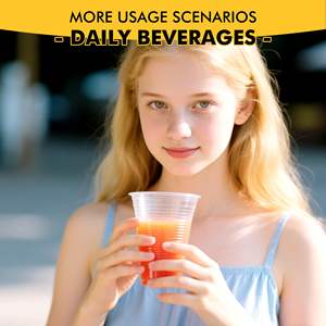 Gobelets en plastique transparent de 16 oz, gobelets jetables, gobelets pour café glacé, milkshake, boissons froides - Product Image 5