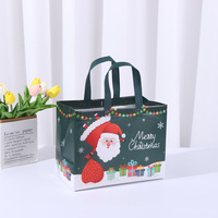Kerstcadeautasjes, aanpasbare hittegeperste verpakkingszakken, bedrukte logo's, gelamineerde non-woven draagtassen