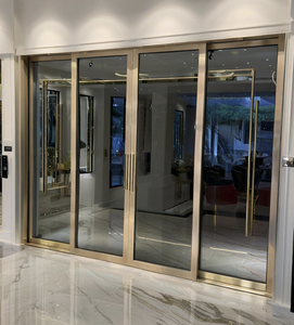 <span class=keywords><strong>Porte</strong></span> <span class=keywords><strong>coulissante</strong></span> <span class=keywords><strong>en</strong></span> alliage d'aluminium avec <span class=keywords><strong>verre</strong></span> pour balcon, patio ou entrée - Product Image 3