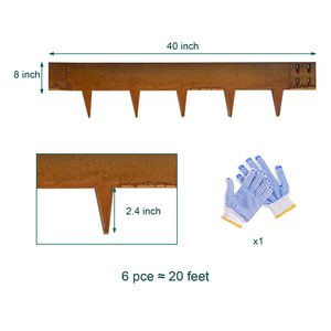 Bordure de jardin bordure en acier bordure de jardin décorative en acier - Product Image 1