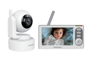 Monitor de Bebé con Video <span class=keywords><strong>HelloBaby</strong></span> de 4.3'' con 30 Horas de Batería, Monitor de Bebé con Giro, Inclinación y Zoom Remoto, Sin WiFi - Product Image 1