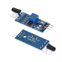 Trace émetteur infrarouge récepteur carte de commutation Module de capteur d'évitement d'obstacles Distance réglable Robot chariot Intelligent