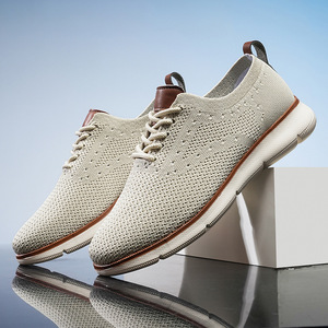 Zapatos Deportivos de Verano para Hombre, Talla Grande 48, Estilo Coreano, Malla Transpirable, Superficie Tejida, Suela de Goma Ligera - Product Image 2