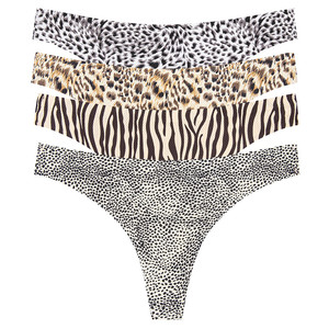 Fabrika özel baskı sevimli iç çamaşırı külot dikişsiz Thongs kadınlar No Show tanga iç çamaşırı kadın - Product Image 4